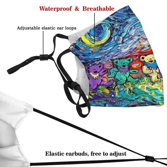 Grateful dead Face Cover Headband Balaclavas - Picture 4 of 7